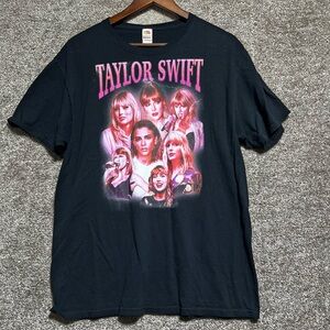 Fruit of the loom Concert Tee shirt Short Sleeve Black Taylor Swift Size Large